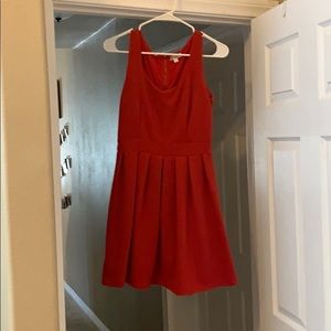Red tank dress